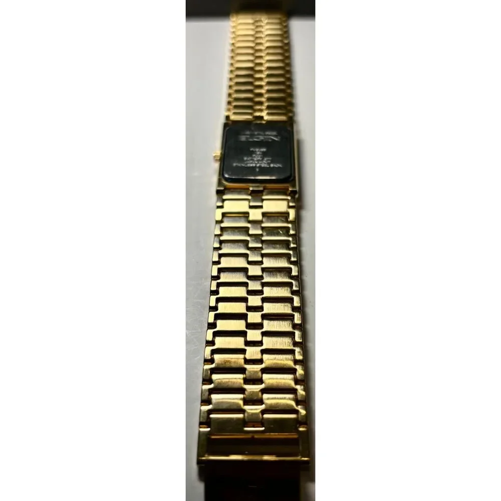 Vintage Elgin Diamond Quartz Tank Watch - New Battery - FM846B